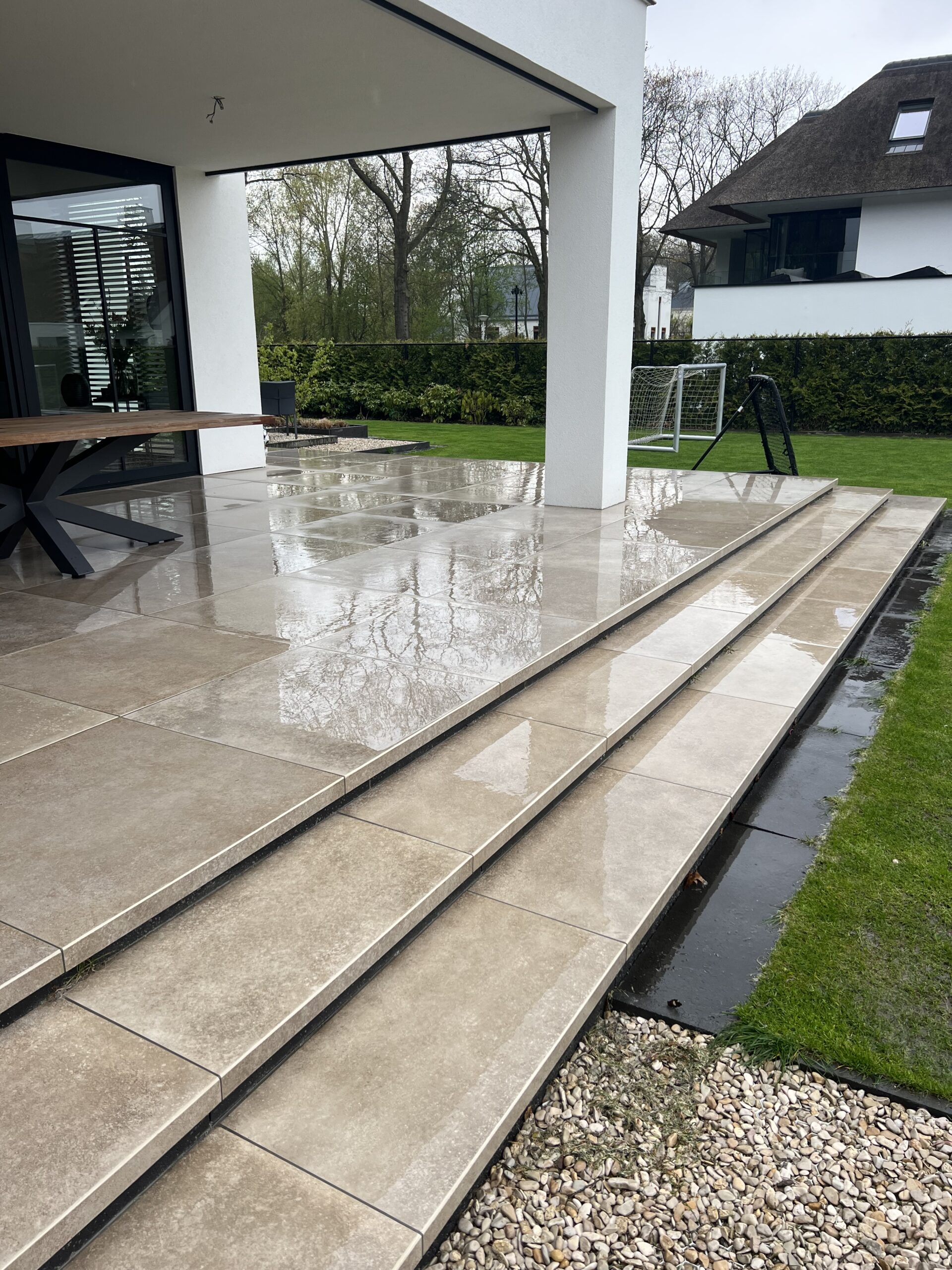 Terras na de reiniging