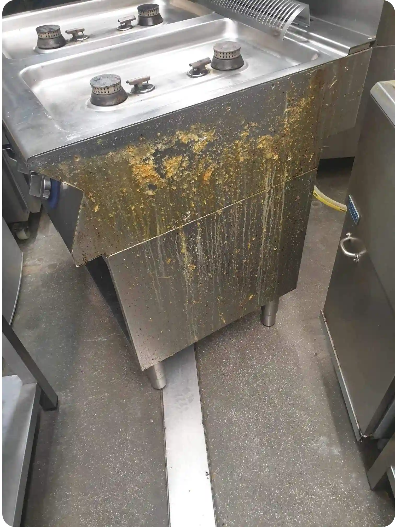 Oppervlak voor de stoomreiniging